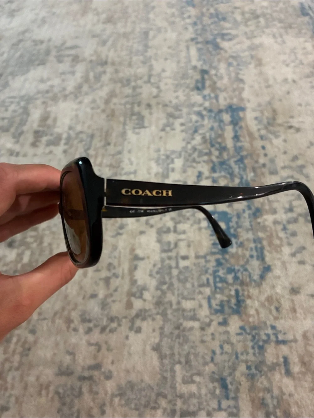 Coach Women's Tortoiseshell Sunglasses with Brown Lenses